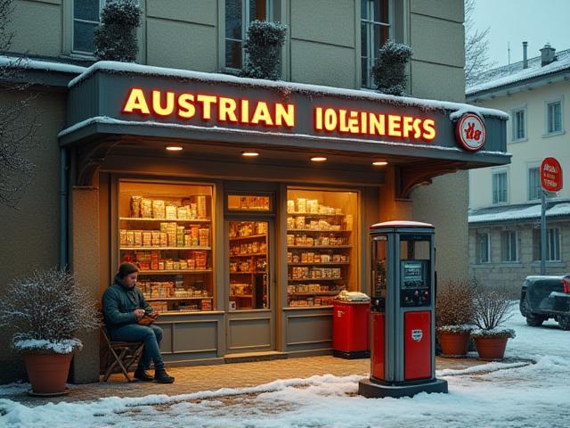 Gas station selling Austrian vignettes